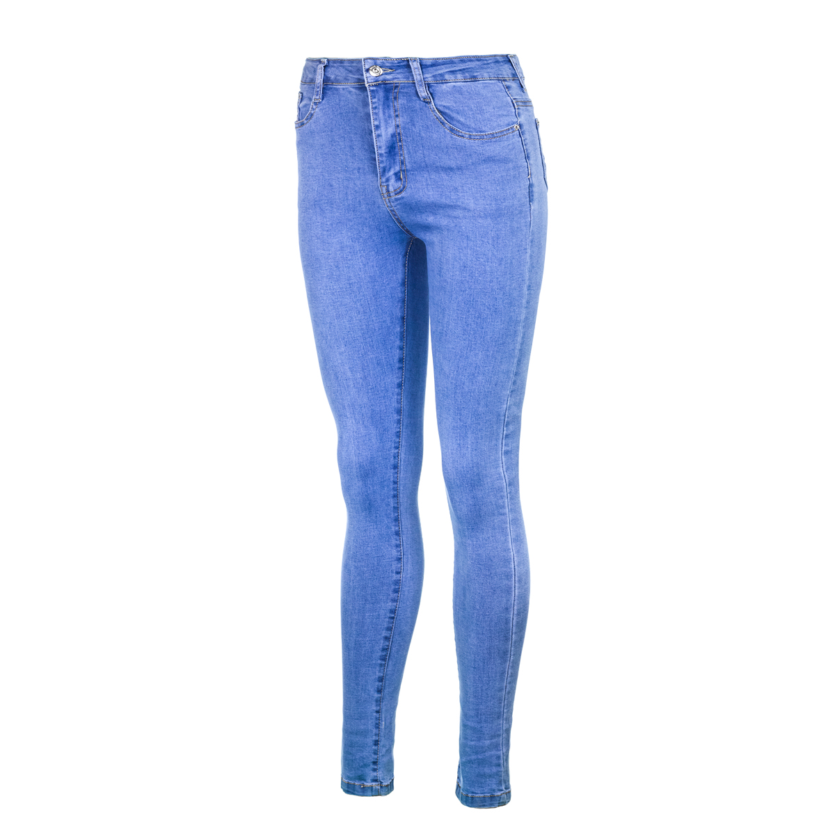 Жен. джинсы арт. 12-0155 Голубой р. 26 Китай, размер 26 - фото 2