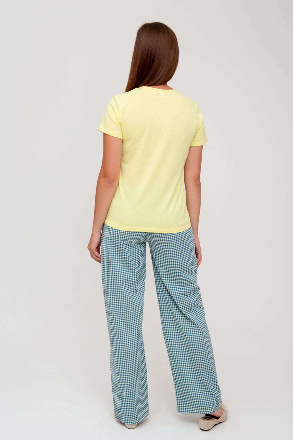 Жен. пижама с брюками арт. 23-0104 Лимонный р. 54 Моделлини, размер 54 - фото 3