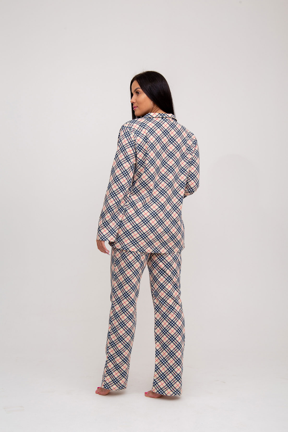 Жен. пижама с брюками арт. 23-0097 Бежевый р. 46 Моделлини, размер 46 - фото 2