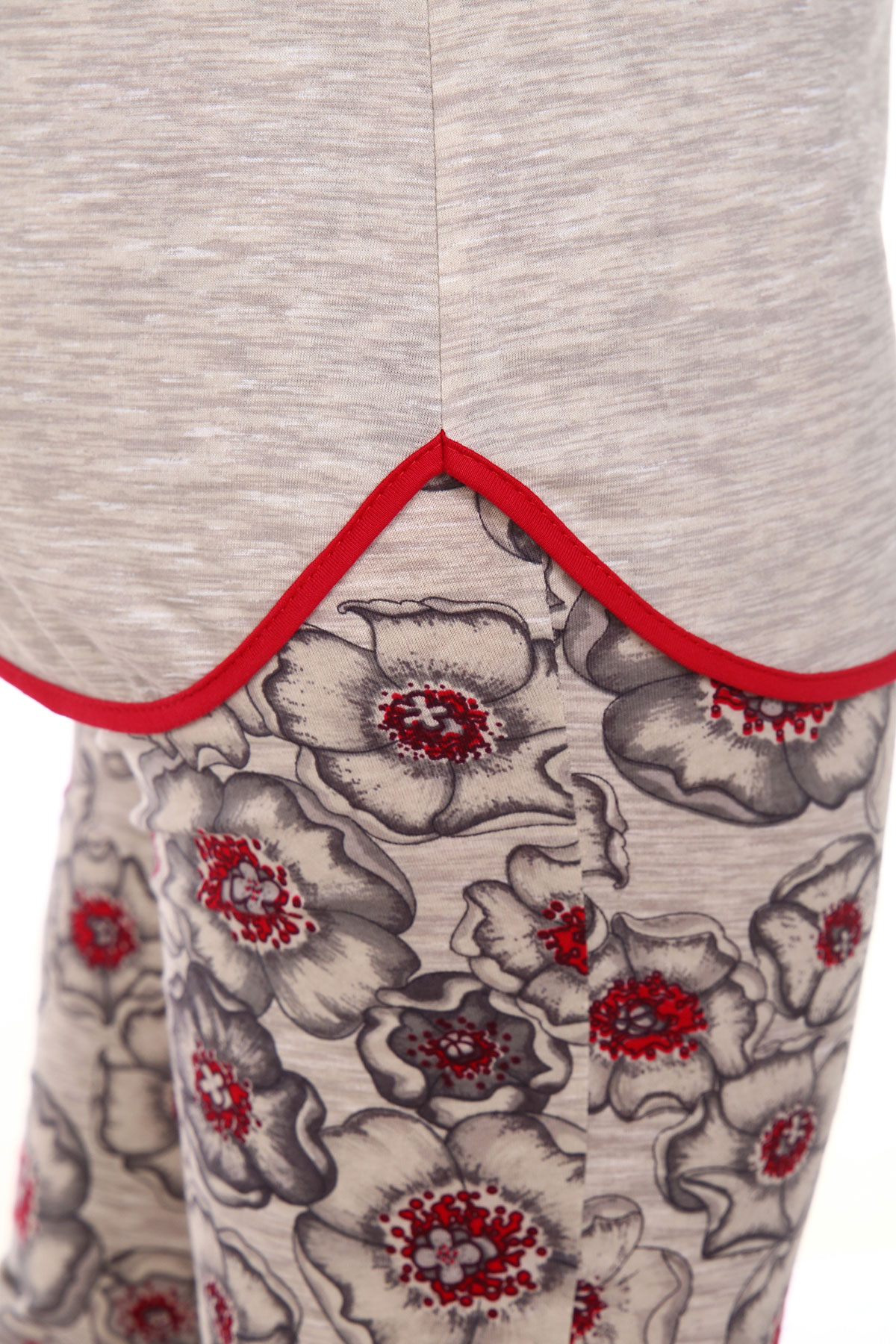 Жен. пижама с брюками арт. 23-0114 Серый р. 48 Моделлини, размер 48 - фото 3