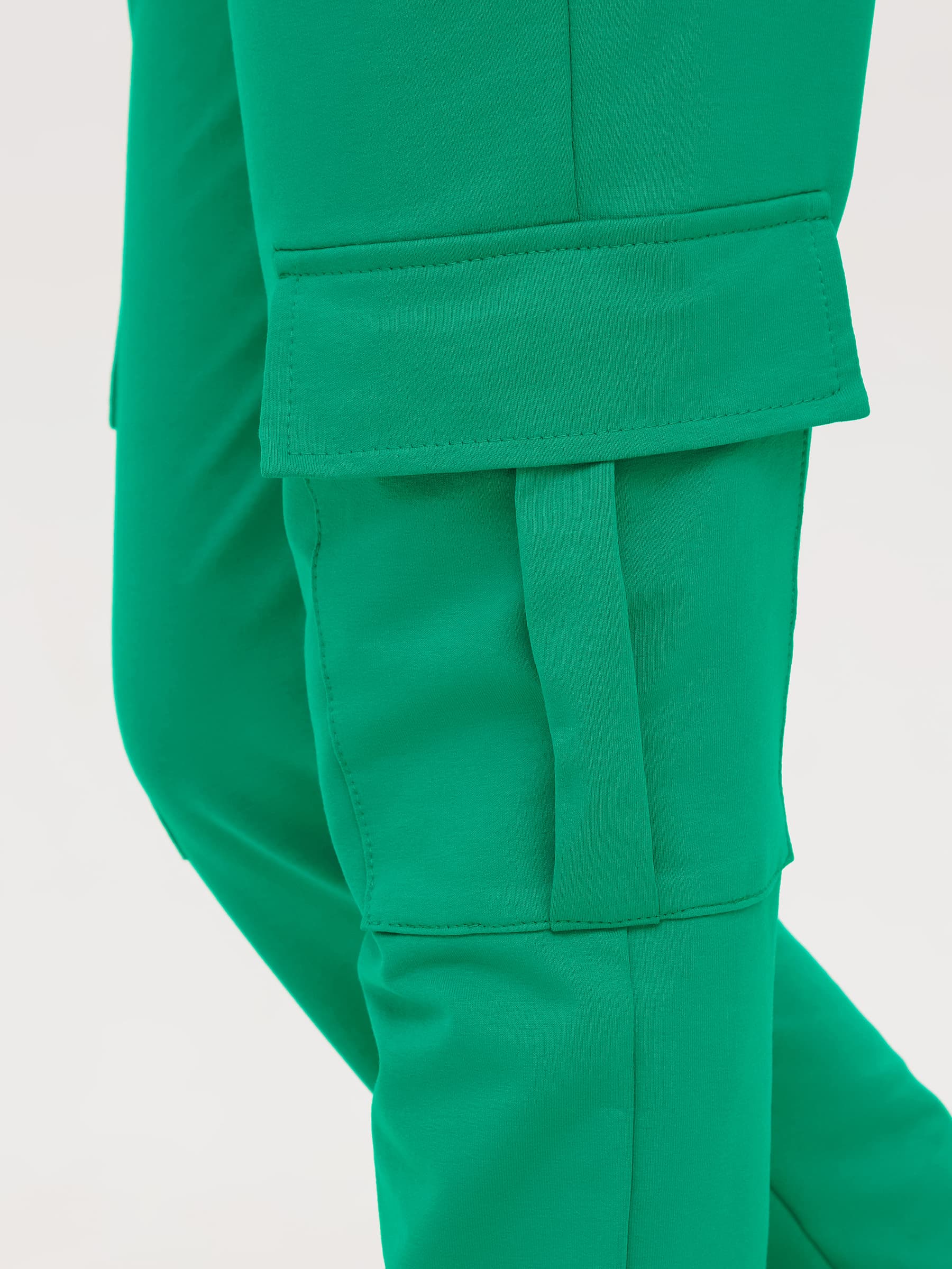 Жен. брюки повседневные арт. 23-0524 Зеленый р. 42 Моделлини, размер 42 - фото 7