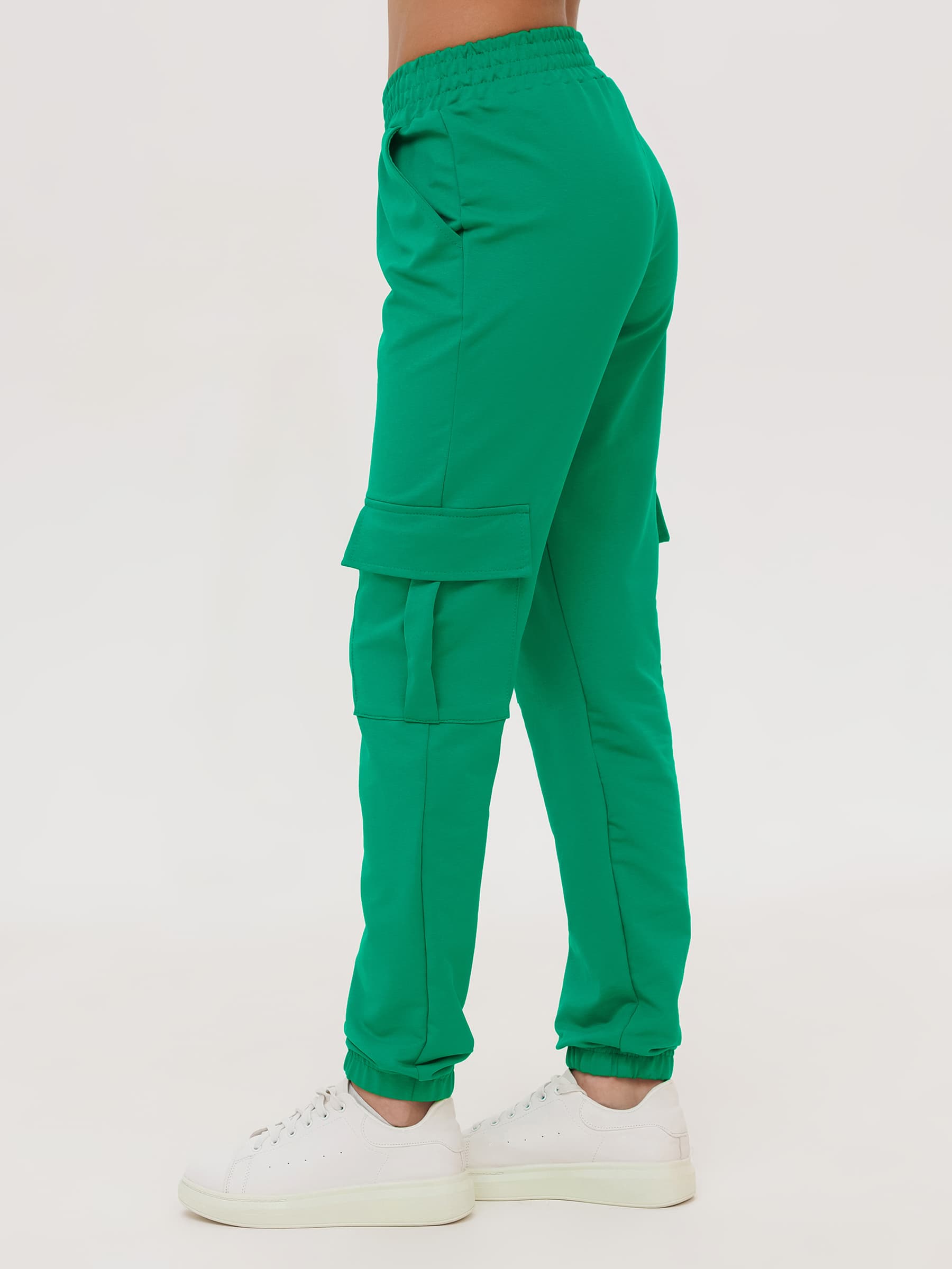 Жен. брюки повседневные арт. 23-0524 Зеленый р. 42 Моделлини, размер 42 - фото 9