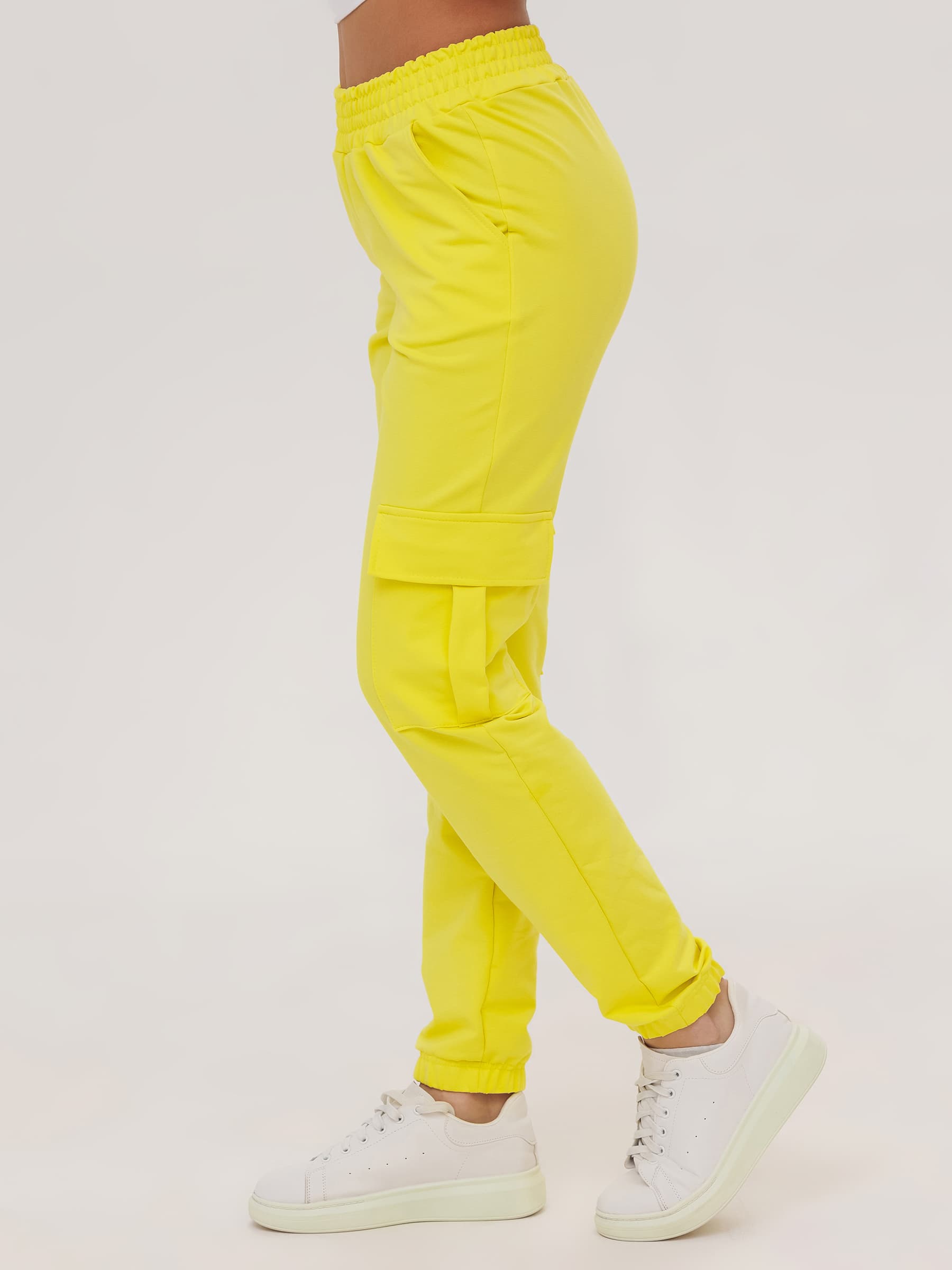 Жен. брюки повседневные арт. 23-0524 Желтый р. 44 Моделлини, размер 44 - фото 5