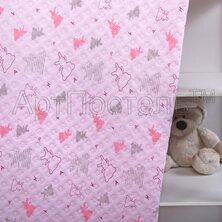 Одеяло-покрывало "Мишки-малышки" Розовый