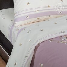 Комплект постельного белья "Сакура" + размеры с простыней на резинке