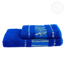 Набор полотенец "Бамбук" Ярко-синий