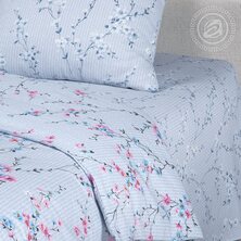 Комплект постельного белья "Гейша" + размеры с простыней на резинке