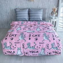 Комплект постельного белья "Йога кошки"