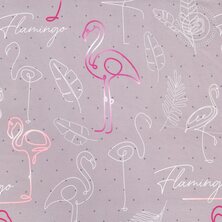 Комплект постельного белья "Фламинго" + размеры с простыней на резинке