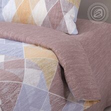 Комплект постельного белья "Марсель" Коричневый + размеры с простыней на резинке