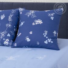 Комплект постельного белья "Синди" Синий + размеры с простыней на резинке