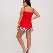 Пижама с шортами арт. 23-0098 Красный