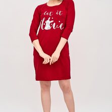 Платье домашнее "Реджи" Красный