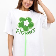 Футболка "Flowers" Белый