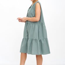 Платье повседневное "Зарина" Зеленый