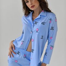 Пижама с брюками "Волшебство" Голубой