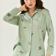 Пижама с брюками "Волшебство" Зеленый