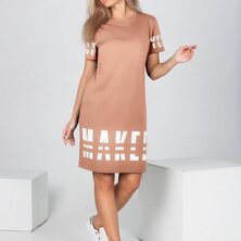 Туника-платье "Алиша" Мокко