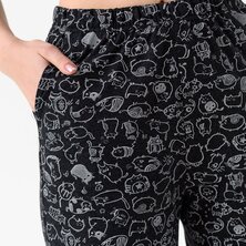 Пижама с брюками "Черный кот" Черный