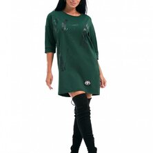 Туника-платье "Тиффани" Темно-зеленый