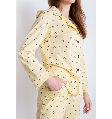 Жен. пижама с брюками "Аврора" Желтый р. 44