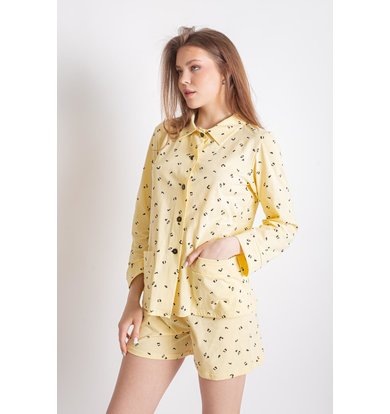 Жен. пижама с шортами "Аврора" Желтый р. 44